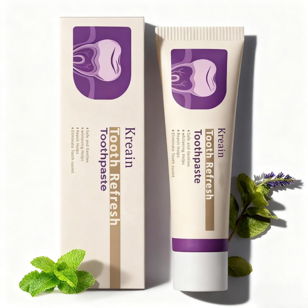 ยาสีฟันสมุนไพร Kreain Nature 100 กรัม ขจัดคราบและฟอกฟันขาว