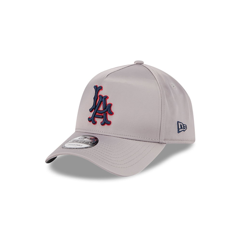 New Era قبعة 9Forty ‏Los Angeles Angels ساتان — رمادي