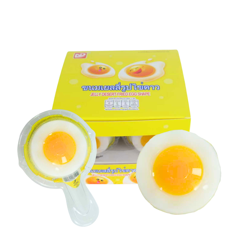 เยลลี่คละ 2 รสสุดฟินยกลัง แบรนด์ชิงหยวน เยลลี่รูปไข่ดาว&เยลลี่รูปปู | 1 ลัง 12 แพ็ค (144 ชิ้น) - รูปที่ 3