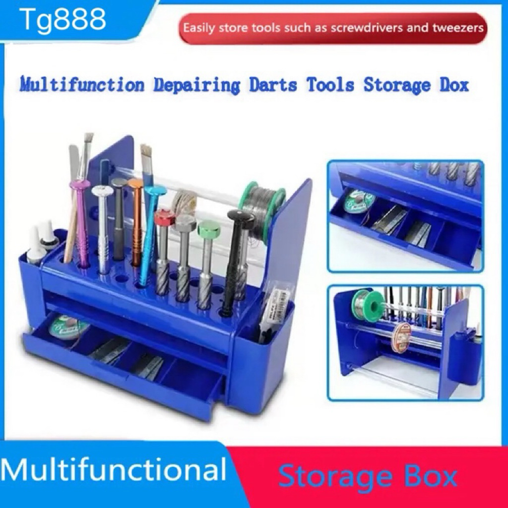 tg888 MY-3092กล่องเก็บชิ้นส่วนอเนกประสงค์กล่องเครื่องมือเชื่อมไขควงแหนบสำหรับซ่อมชิปโทรศัพท์มือถือ