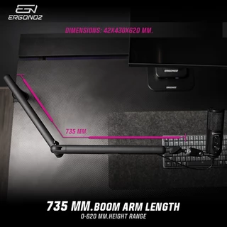 ERGONOZ แขนจับไมค์ ไม่รวมตัวไมค์ Octavia Series Microphone Boom Arm ขาตั้งไมค์ Monitor Arm (EGN-OCT02)