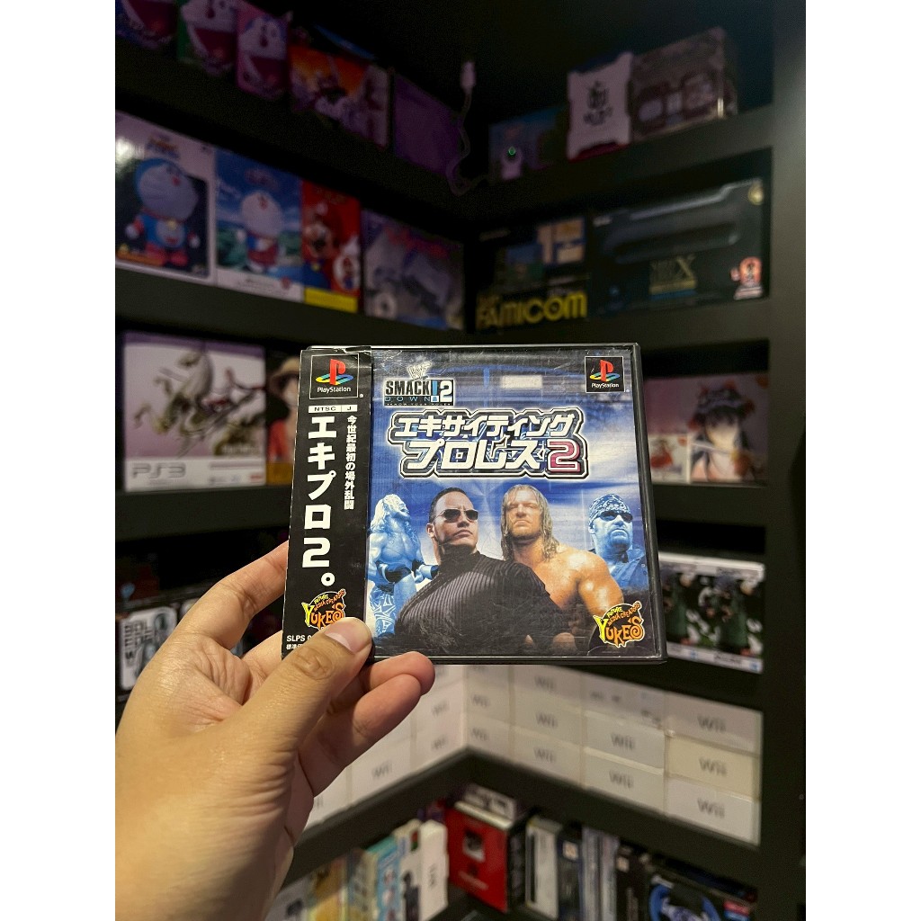 แผ่นเกมแท้ Ps1 WWF Exciting Pro Wrestling 2 Japan