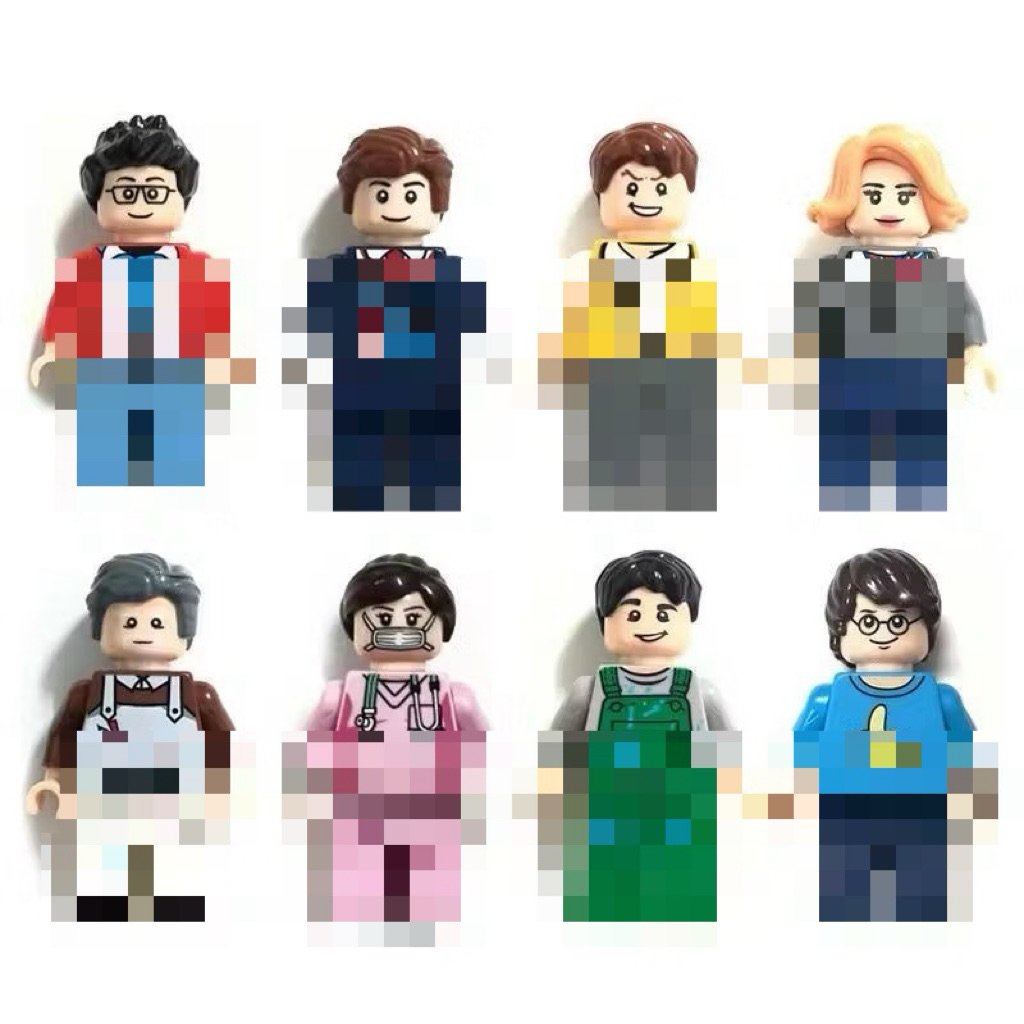 ฟิกเกอร์ชุด8ตัวคละอาชีพ