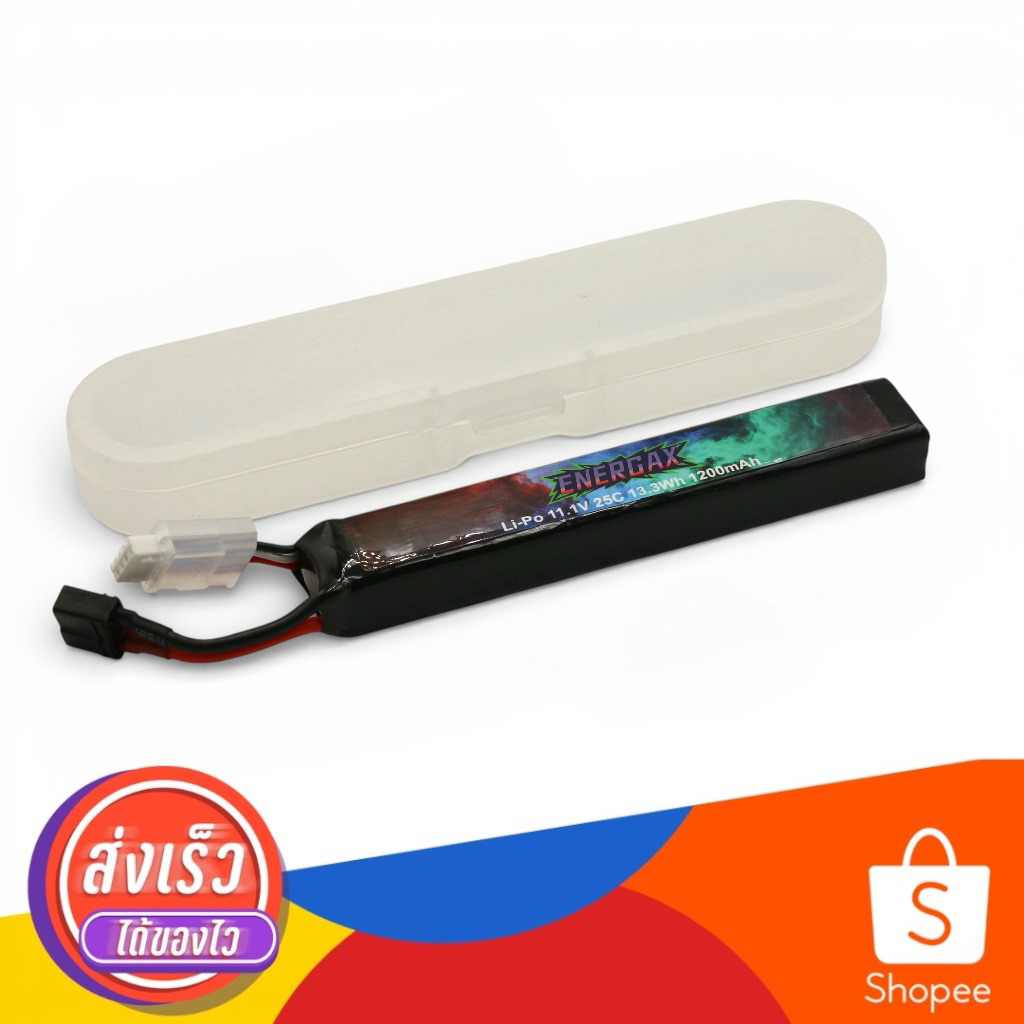 แบตลิโพ 25C1200mAh พร้อม Dean plug และ Balance port