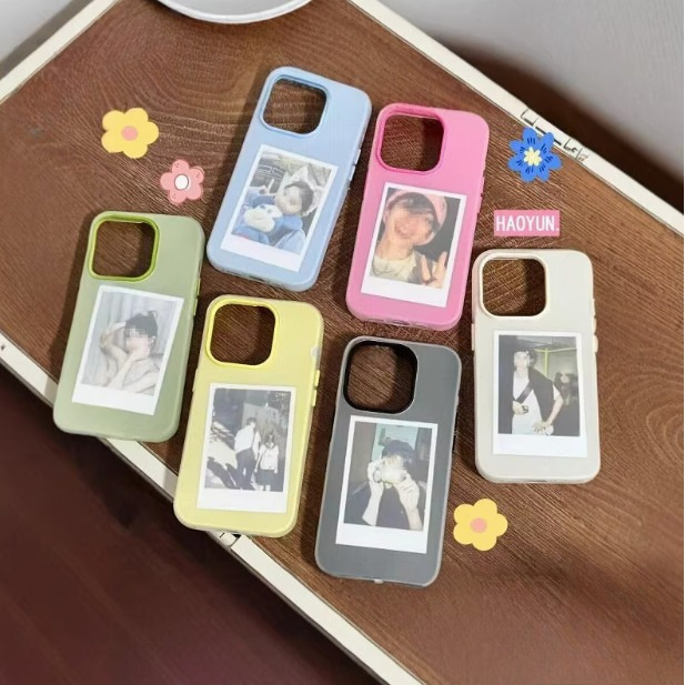 Lucy ฟรอสต์แมทท์ 2-in-1 สีแคนดี้ เข้ากันได้สำหรับ เคสไอโฟน11 เคส iphone 17 16 Pro Max 7Plus XR 12 13 14 15 สีชมพูสวยงามV