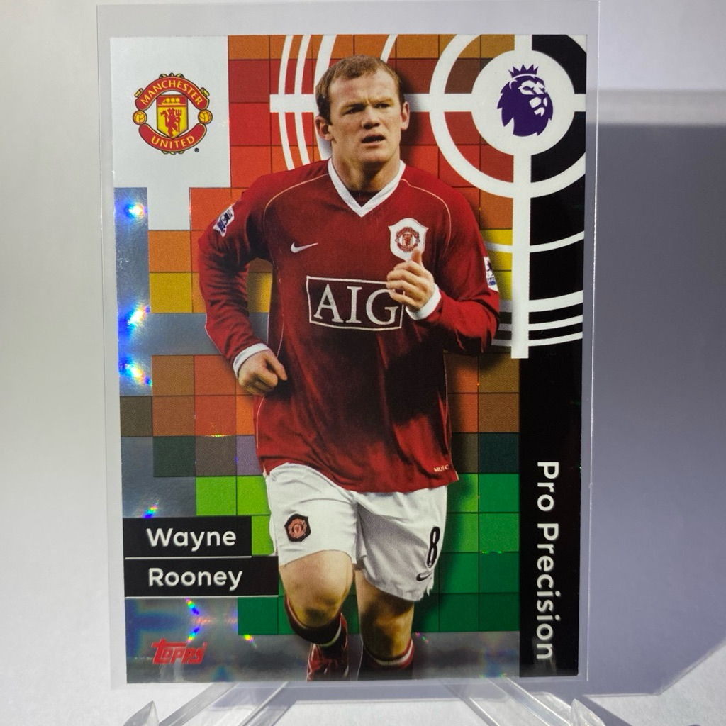 การ์ดนักกีฬาฟุตบอล WAYNE ROONEY, MANCHESTER UNITED, PRO PRECISION, TOPPS 2025