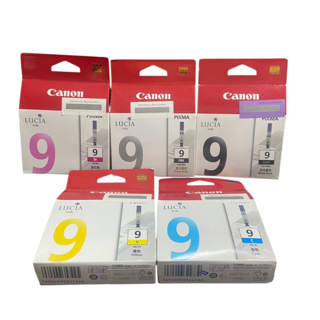 Canon PGI-9 Clear Canan 9 BK C M Y PC PM R G Canon 7 Bk