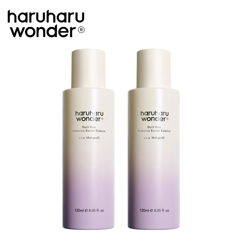 (Set 2 ชิ้น) haruharu wonder Black Rice Probiotics Barrier Essence. 120ml.
