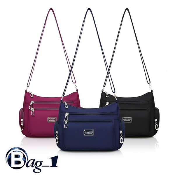 bag_1(BAG1089) กระเป๋าสะพายข้างใบใหญ่ผ้าไนล่อน/กันน้ำ
