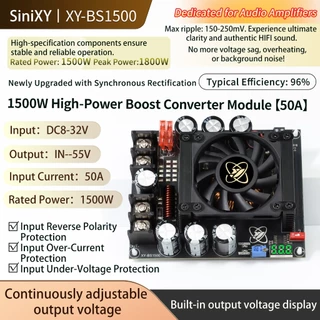XINYI BS750 BS1500 BS3000 มอดูลแปลงแรงดัน 900W/1500W/3000W สำหรับแอมป์เสียง ปรับได้ กำลังเต็ม ลมน้อย
