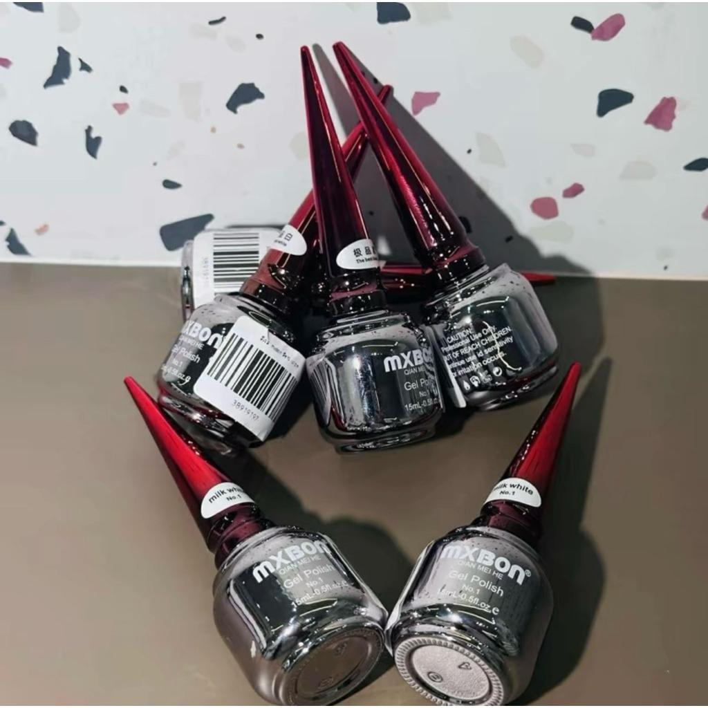 MXBON สีทาเล็บ สามารถเพ้นท์ได้ the best black/ the best white/ milk white