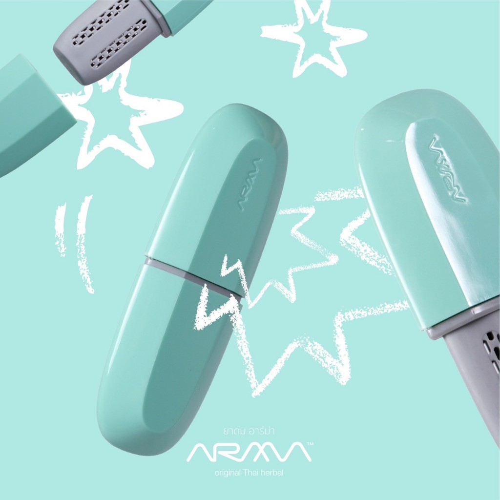 ARMA HERBAL ยาดมอาร์ม่า Double Shot MINT : A first refillable personal aromatic Yadom