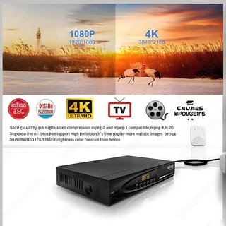 กล่องรับสัญญาณทีวีดิจิตอล DVB Q-BOX 1080P ดูหนัง-YouTube ผ่าน Wi-Fi เสียบ HDMI/USB แถมฟรีเสาอากาศ+รีโมท ของแท้รับประกัน