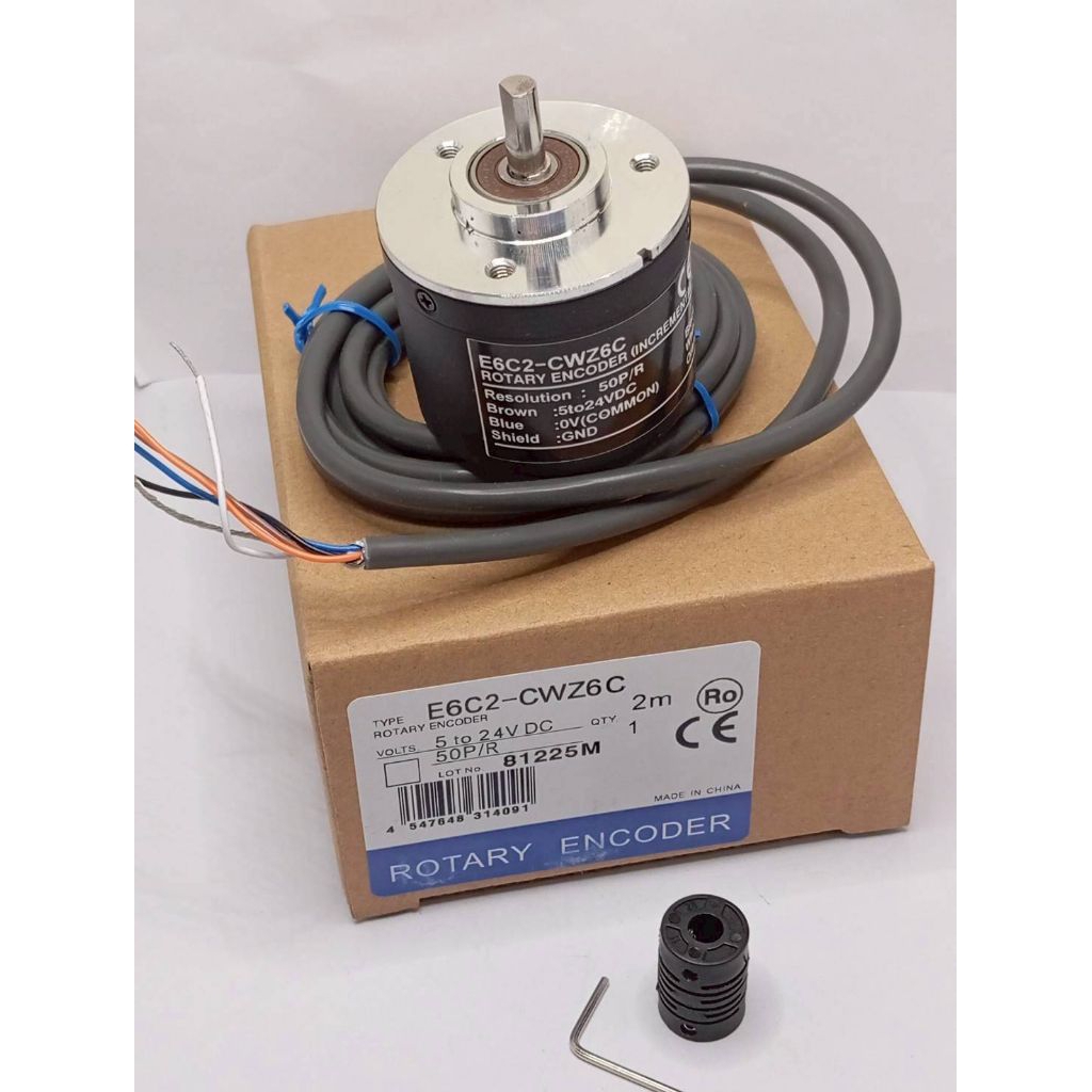 E6C2-CWZ6C Rotary Encoder E6C2-CWZ6C 50P/R แท้ สามารถเลือก P/R (รอบ)2M Om 5-24VDC NPN พร้อมส่ง