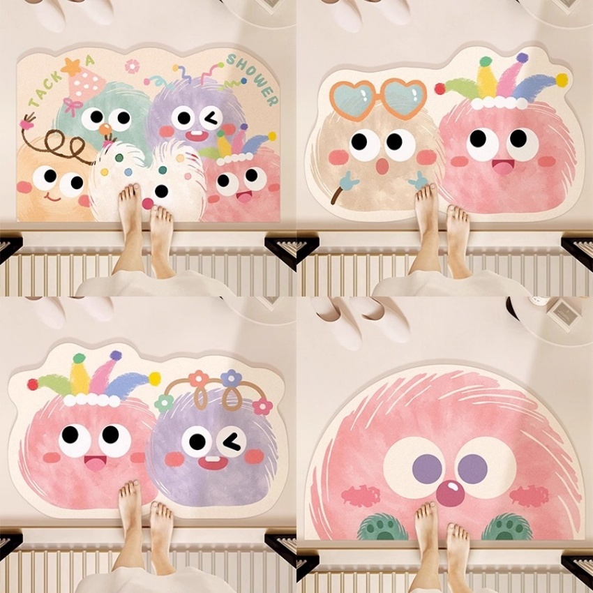 พรมเช็ดเท้า พื้ลายการ์ตูนน่ารัก พรมเช็ดเท้าแต่งบ้าน พรมดักฝุ่น พรมปูพื้นในห้องครัว พรมกันลื่น พรมปูพื้น พรมห้องน้ำ