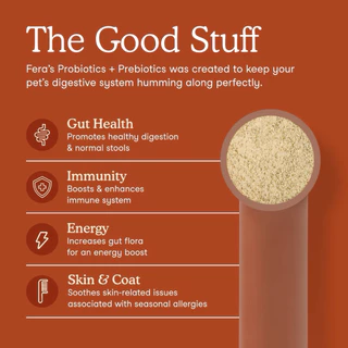 Fera Pets USDA Organic Probiotics with Prebiotics