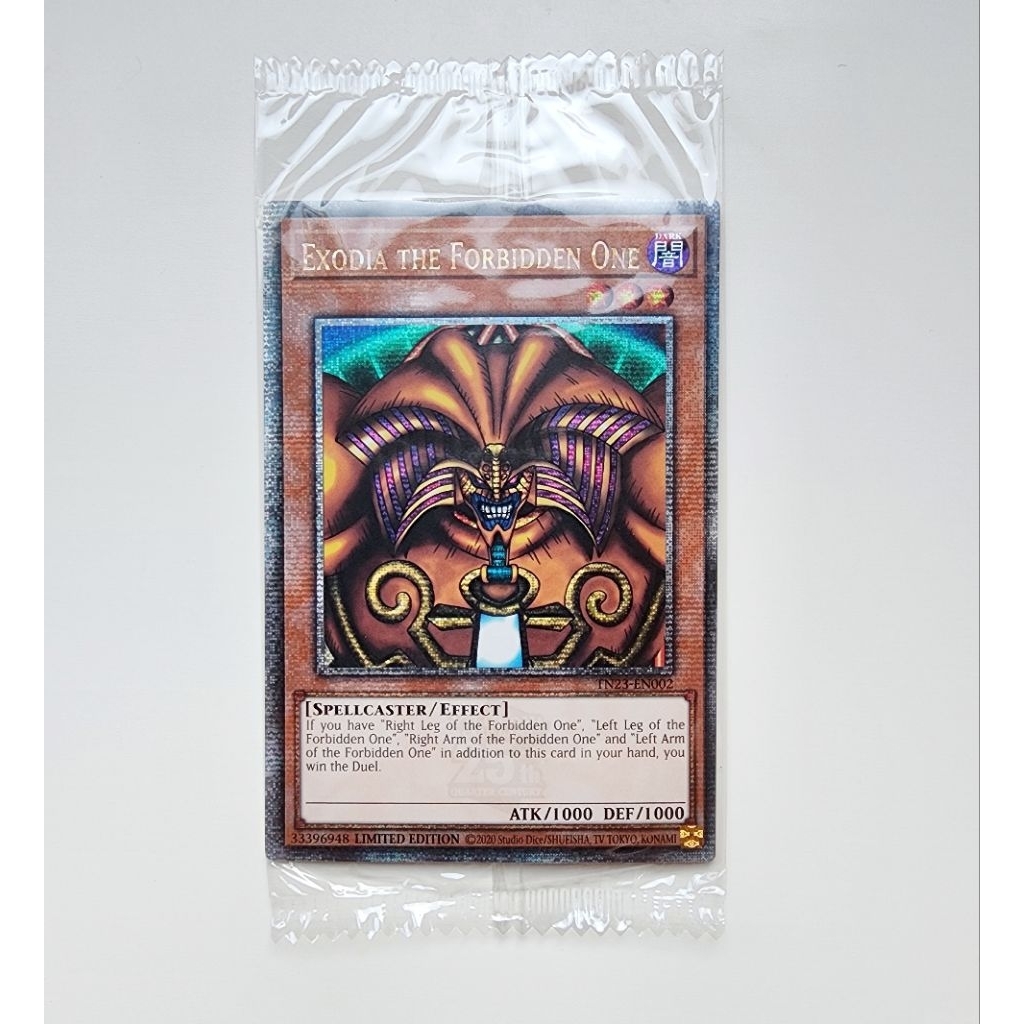 Konami Yugioh การ์ดยูกิ ลิขสิทธิ์แท้ อังกฤษ Exodia the Forbidden One Sealed  TN23-EN002