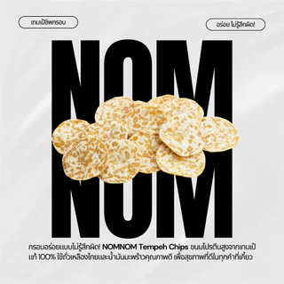 NOMNOM เทมเป้กรอบ เทมเป้ชิป รสโนริสาหร่าย Tempeh Chips ถั่วเหลืองกรอบ ขนมสุขภาพ โปรตีนสูง