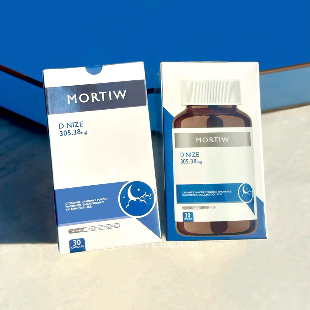 SALE🔥แท้💯% [รุ่นใหม่กระปุกแก้ว] MORTIW หมอทิว D NIZE นอนไม่หลับ เครียด ผ่อนคลาย sleep หลับยาก ดีไนซ์