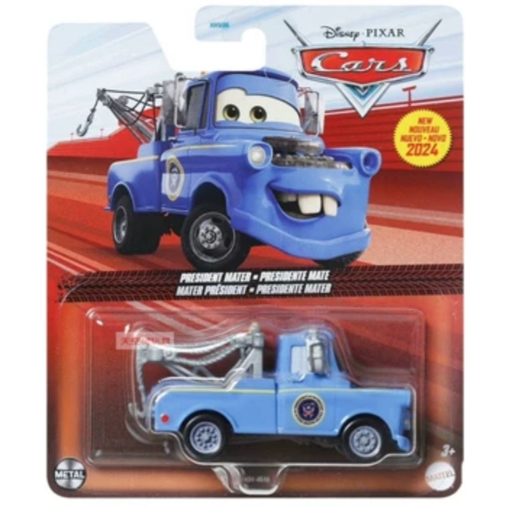 Mattel Disney Pixar Cars President Mater Diecast เป็นรถของเล่นรุ่นใหม่จากซีรีส์ Cars on the Road 