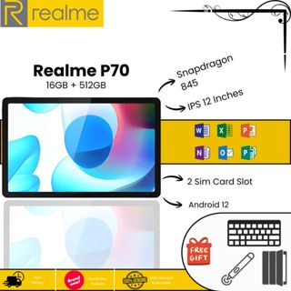 ✨บัตรกำนัลส่วนลด✨Realme Pad P70 แท็บเล็ต 12 นิ้ว Android 12.…