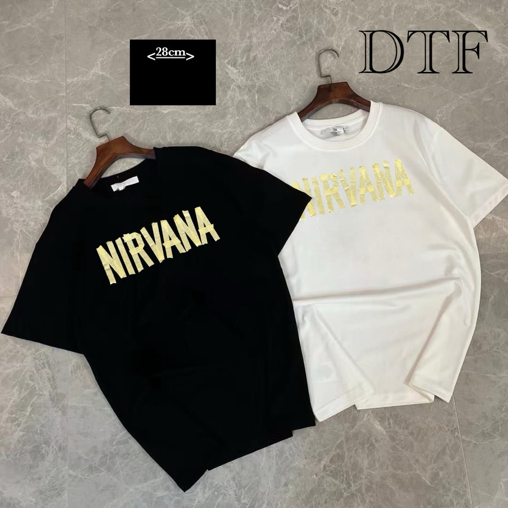 🌟STF_SHOP🌟เสื้อยืด แขนสั้น คอกลม ลายสก๊อตเทป สกรีนหน้าลายน่ารักๆ เสื้องานDTF