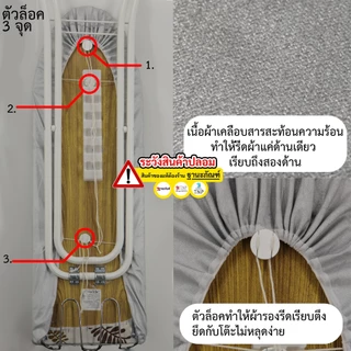 ผ้ารองรีด รุ่นฟองน้ำ+เคลือบสารสะท้อนความร้อน มี 5 ขนาดให้เลือก รหัส : RM (ฐานะภัณฑ์)