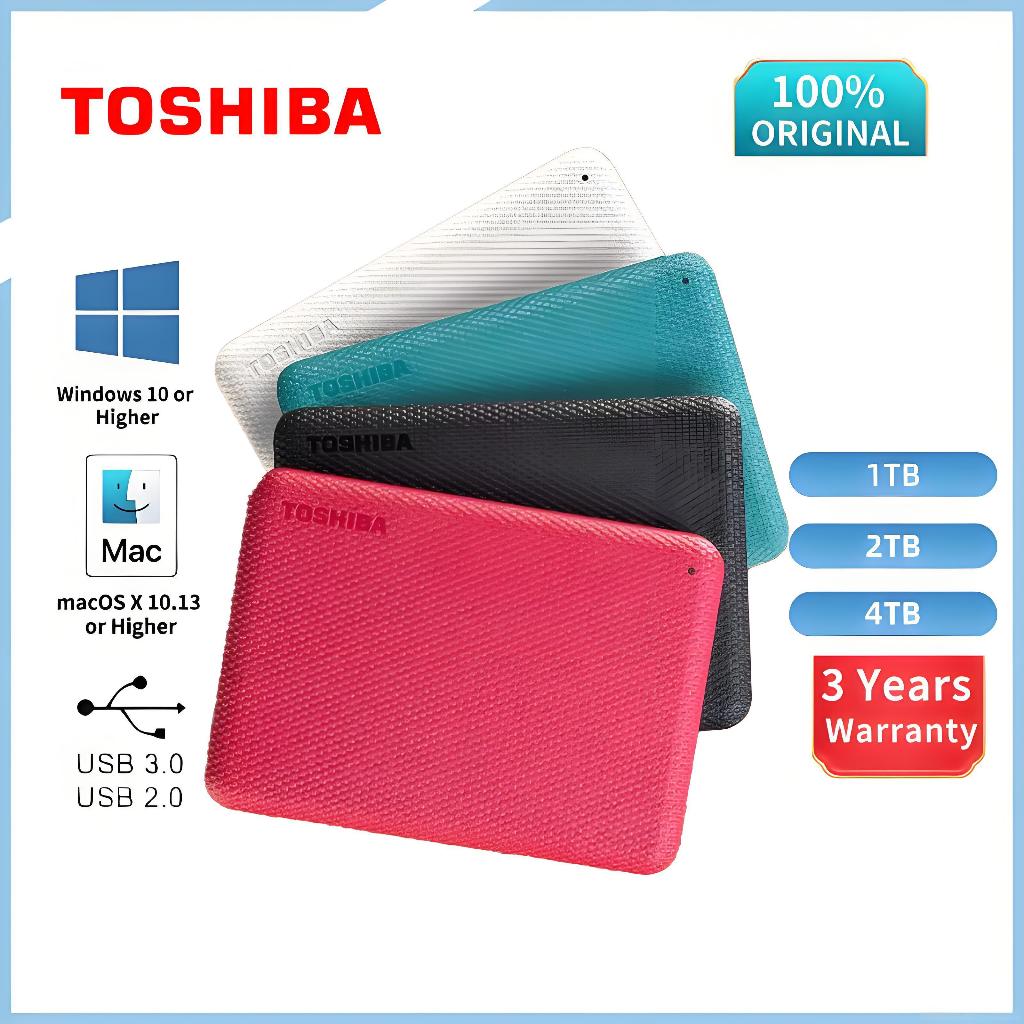 Ready Stock！1TB 2TB 4TB Toshiba Canvio Advance ความเร็วสูง HDD Portable hard drives 2.5'' External H