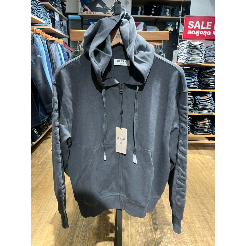 MC JEANS เสื้อแขนยาวมีฮู้ดรุ่นใหม่ มีให้เลือก3สี แท้จากช้อป100% สินค้าพร้อมส่ง