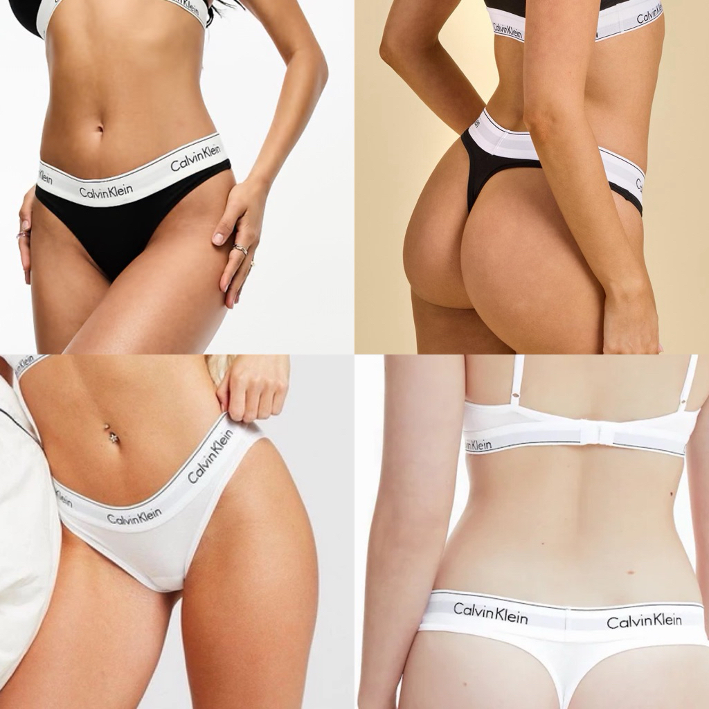 C K Modern Cotton กางเกงในทรง Thong ขอบใหญ่ 💯🇺🇸