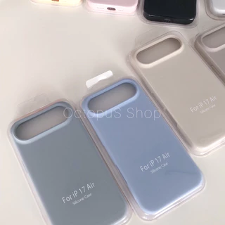 (สำหรับรุ่น 17-17promax) เคสซิลิโคนสีพื้น เคสสีพื้นไม่มีโลโก้ ด้านในบุกำมะหยี่ พร้อมส่ง ***
