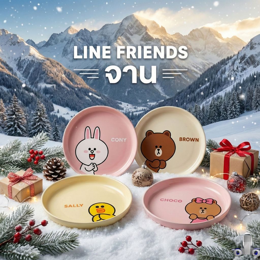 Line Friends | จานเซรามิก 6" อบอุ่น! น่ารัก ปลอดภัย เปลี่ยนมื้ออาหารให้ฟินสุดใจ