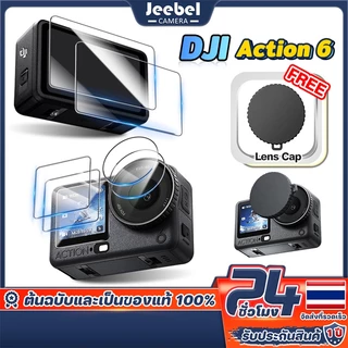6Pcs ฟิล์มกันรอย For DJI Action 6 5 Pro 4 กล้อง กระจกกันรอย ป้องกันหน้าจอ 9H Anti-scratch Protector Film With Lens Cover