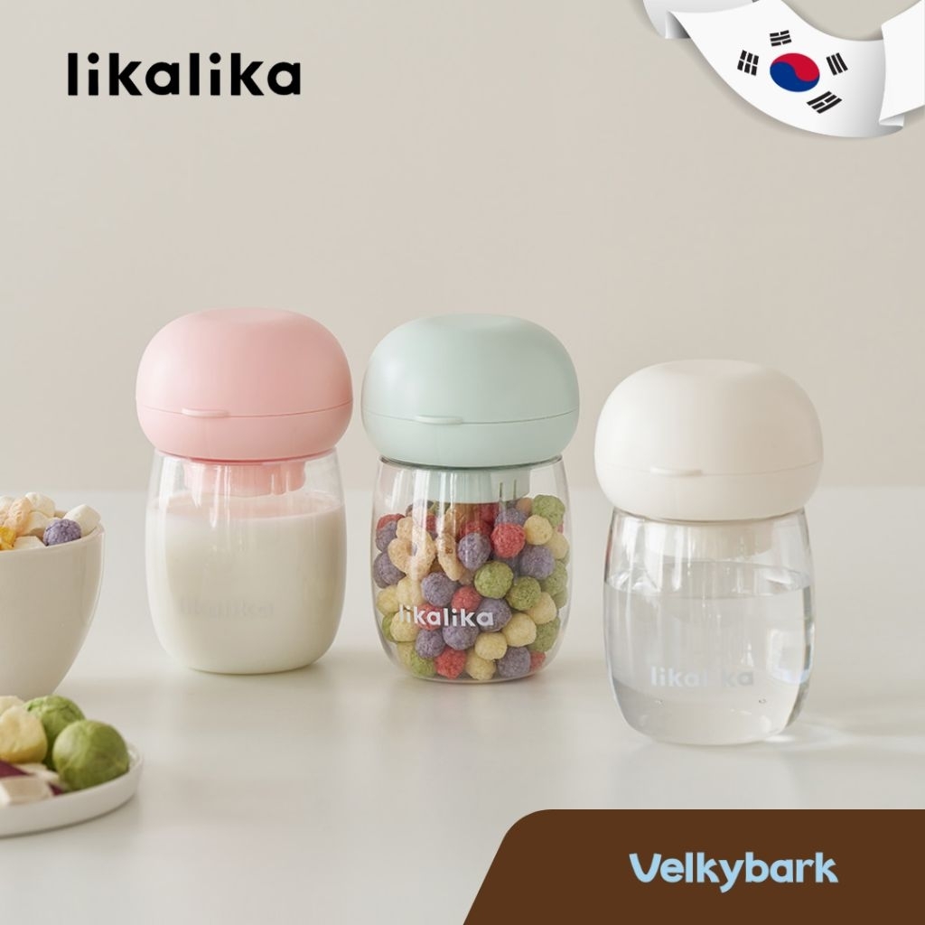 VELKYBARK [พร้อมส่ง] Likalika 🇰🇷 กระบอกน้ำพกพาสำหรับสัตว์เลี้ยง One touch เกาหลี