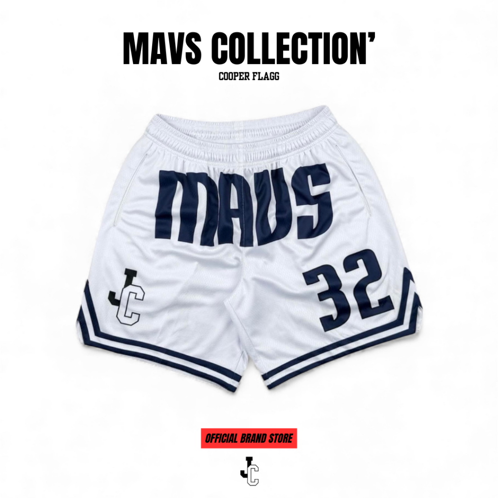JcooN’ Cooper Flagg Mavs Collection Basketball Shorts กางเกงบาสขาสั้น กางเกงบาส NBA