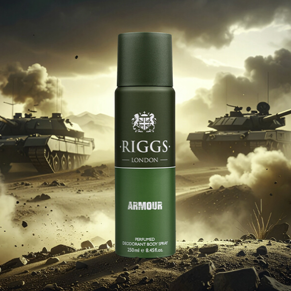 Riggs London Body Spray - Armour 250ml / ริกส์ ลอนดอน บอดี้ สเปรย์ - อาเมอร์ 250 มล.