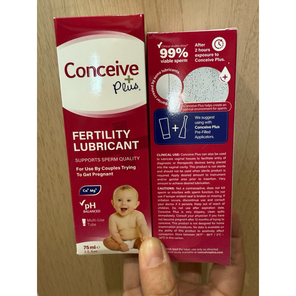 เปลี่ยนแพคเกจ(Exp03/2028)sasmar conceive plus เจลหล่อลื่นสำหรับผู้ต้องการ 75 มิล