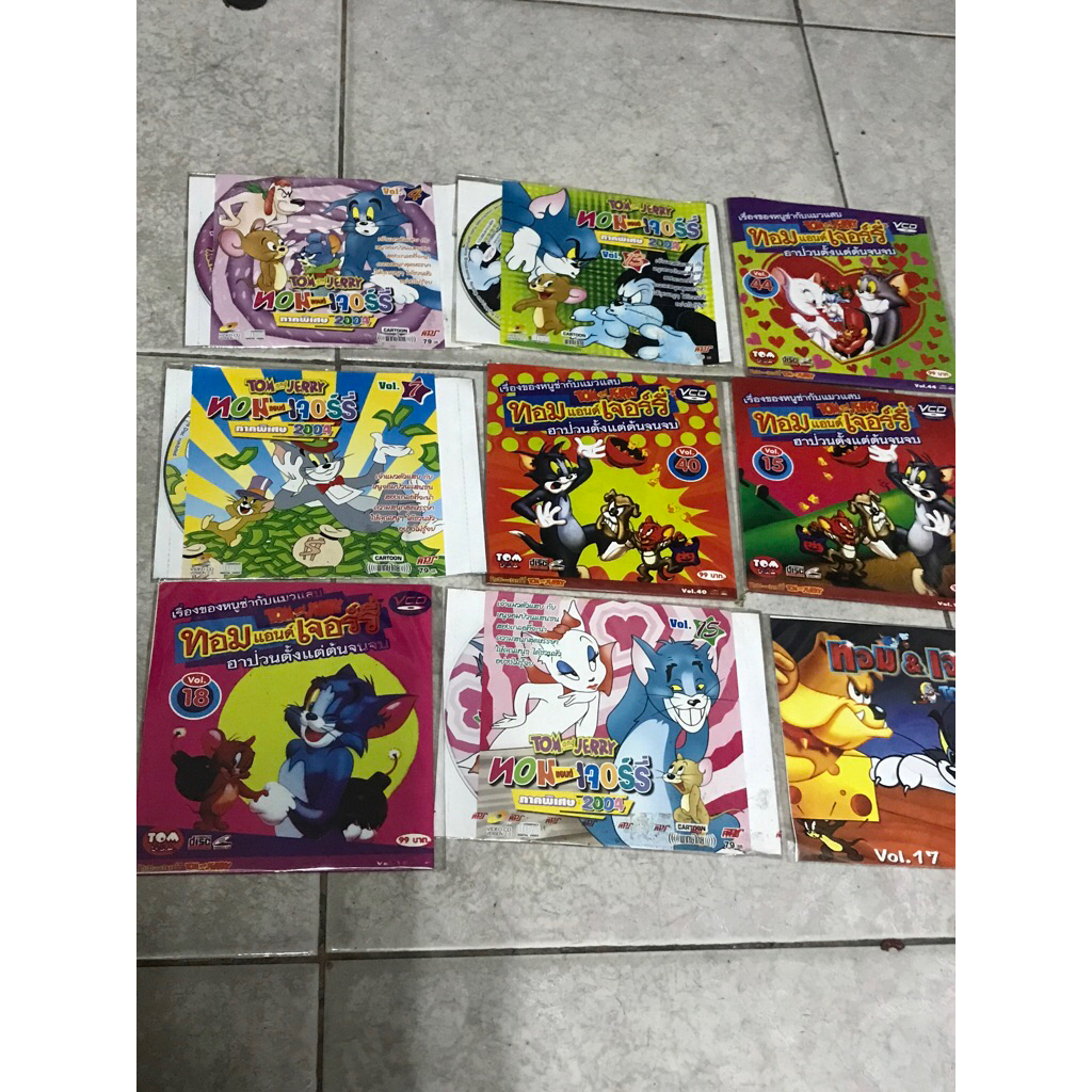 VCD,วีซีดีการ์ตูน, (NEW) ทอมแอนด์เจอร์รี่ ,แผ่นแท้ลิขสิทธิ์ มือ 1