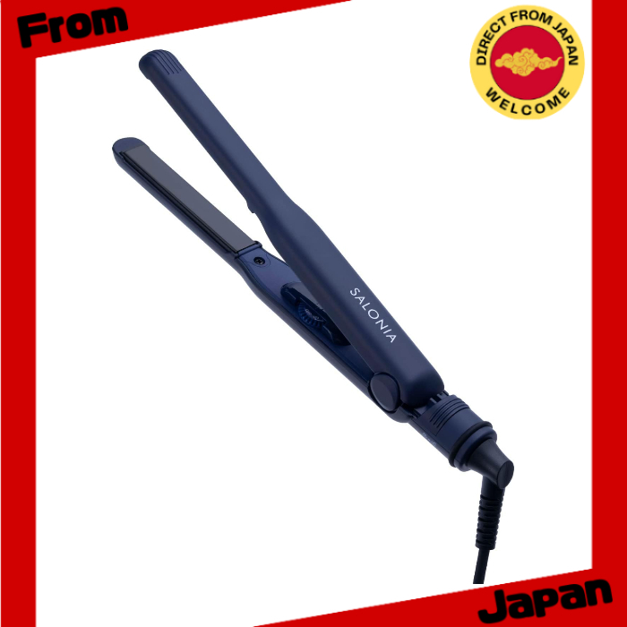 เครื่องหนีบผม/ที่หนีบผม SALONIA SL-004SNV ขนาด 15 มม. พร้อมกระเป๋าเก็บความร้อน ใช้งานได้ทั่วโลก สีน้