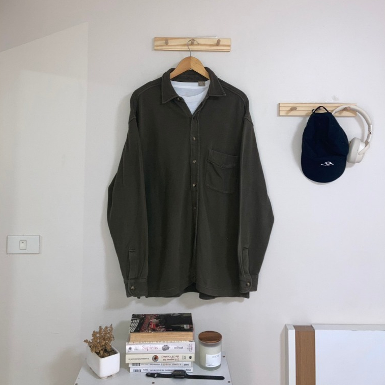 เสื้อ Arrow ผ้าฟูก ของแท้มือสอง