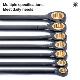 TASKTOOL ชุดประแจ ประแจแหวนข้าง ประแจแหวนข้างปากตาย 8-24mm แข็งแรง ทนทาน