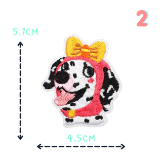 ตัวรีดติดเสื้อ🐕✨ ชุด C76 แก๊งน้องหมาคอสตูมสุดคิ้วท์ | ลายน่ารัก ปักละเอียด รีดติดง่าย