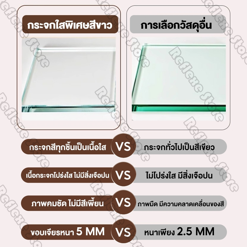 Reflexe กระจกเต็มตัว 170/160/150CM กระจกยาว ชนิดตั้งพื้น/ติดผนัง มั่นคงและมั่นคง กรอบกำมะหยี่ เรียบง่ายและมีสไตล์ ราคา ถูกที่สุด ดีลบีเคเค แกลเลอรีภาพที่ 4