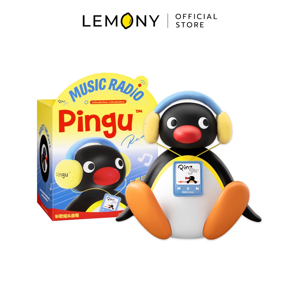 LEMONY ลำโพงบลูทูธแบบไร้สายพิงกุ ซีรีส์ Shake Head Pingu Collection