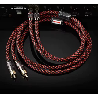 (Lotใหม่ล่าสุด ราคาต่อคู่) สาย rca เกรดไฮไฟเสียงดีมาก สายสัญญาณแท้คุณภาพสูง canare l-4e6s ของใหม่ ราคาพิเศษมีจำกัดครับ