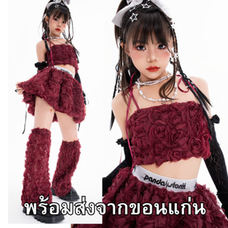 *(ส่งจากขอนแก่น)ชุดสวยมาใหม่ จัดเต็มครบเซ็ต ชุดดอกกุหลาบสีแด…