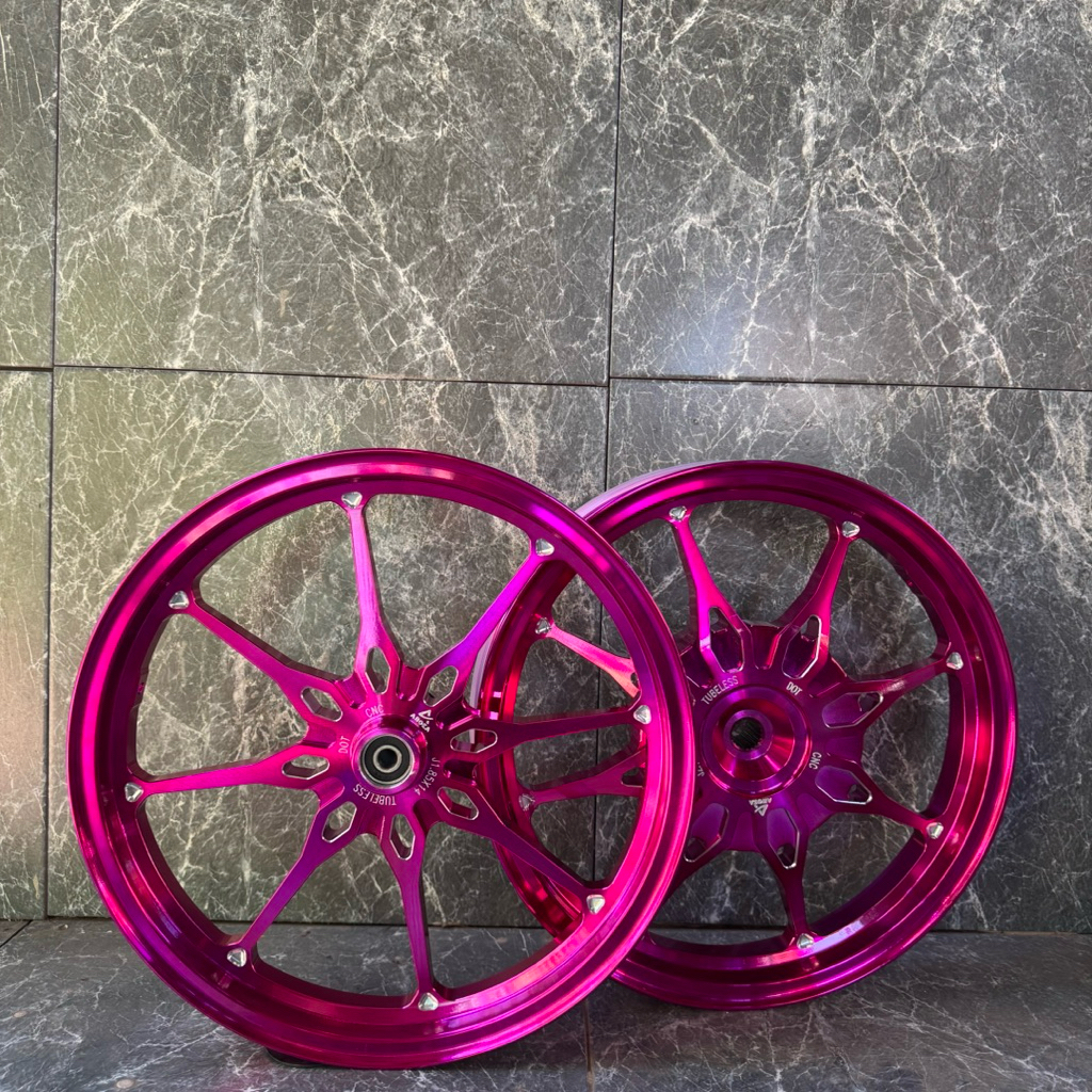 ชุดแม็ก CNC Click110,Scoopy-i,i-Con,Spacy-i,Zoomer-X,Moove,Air blade ขนาด 1.85/2.15*14 พร้อมยางเรเดียล(ไม่ต้องใช้ยางใน)n - รูปที่ 3