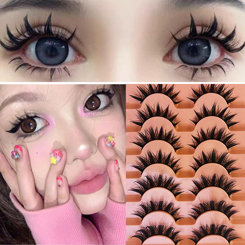 7 คู่ ต่อขนตา ขนตาปลอม ขนตาปลอม 3D ขนปุยนุ่ม ธรรมชาติ ธรรมชาติ นุ่ม น้ำหนักเบา สบายดวงตา อัพเกรดเวอร์ชั่น