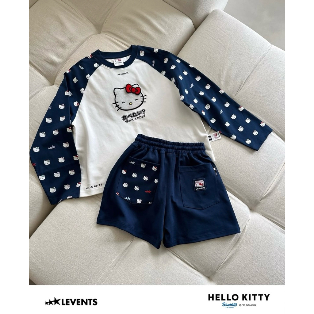 Levents x Hello Kitty Joy lcon Navy & Emoji Short Navy