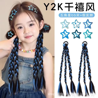 *(พร้อมส่งจากขอนแก่น) พร๊อบผมเปียไฮไลต์ (2ข้าง) เพิ่มความสวยให้การแต่งตัว ด้วยวิธีง่ายๆ มัดผมเปียแซมไฮไลต์สีสวยๆ
